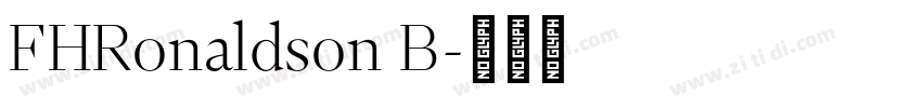 FHRonaldson B字体转换